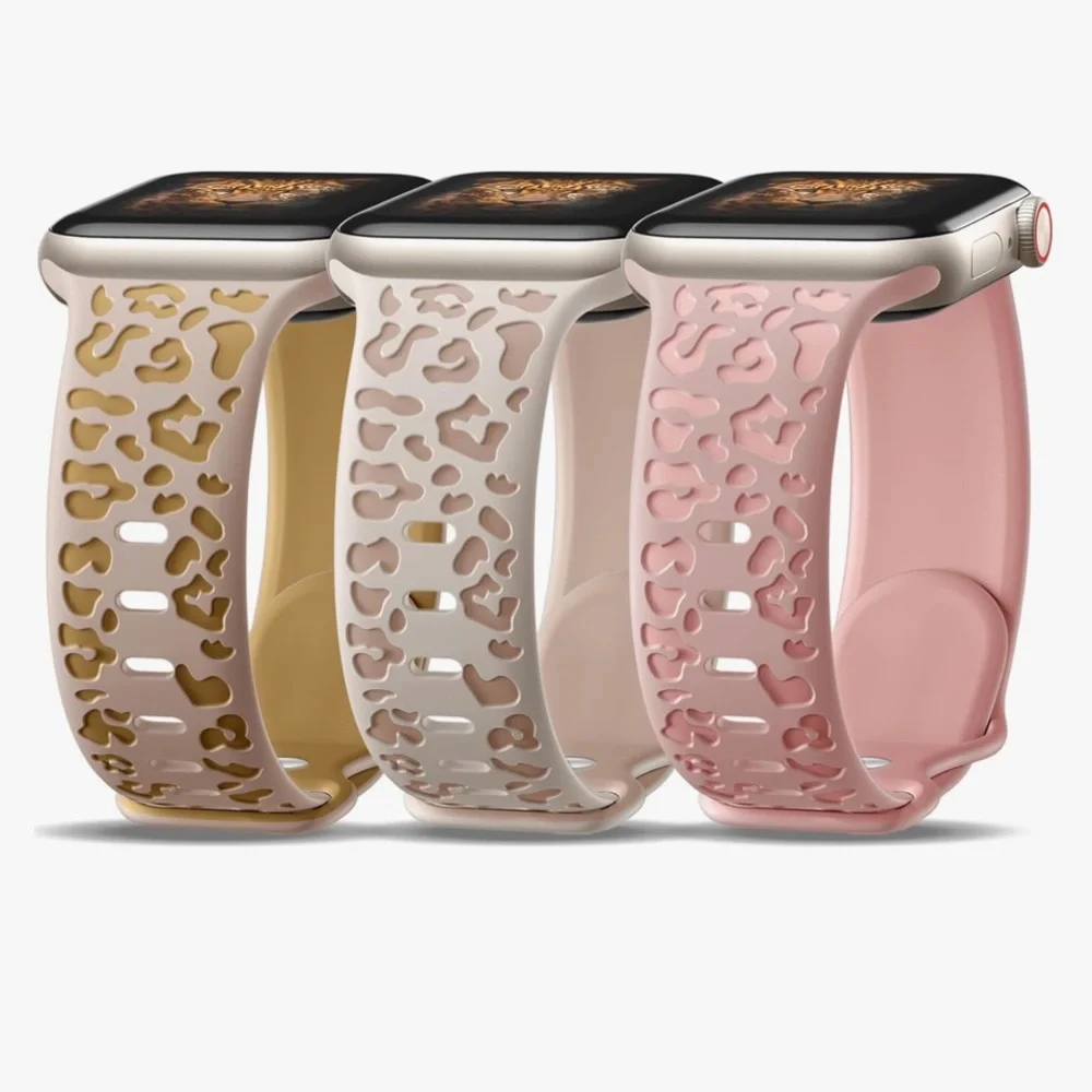 3 Pk Watch Band Compatible - Apple Watch in 38MM 40MM 41MM 42MM 44MM 45MM 49MM